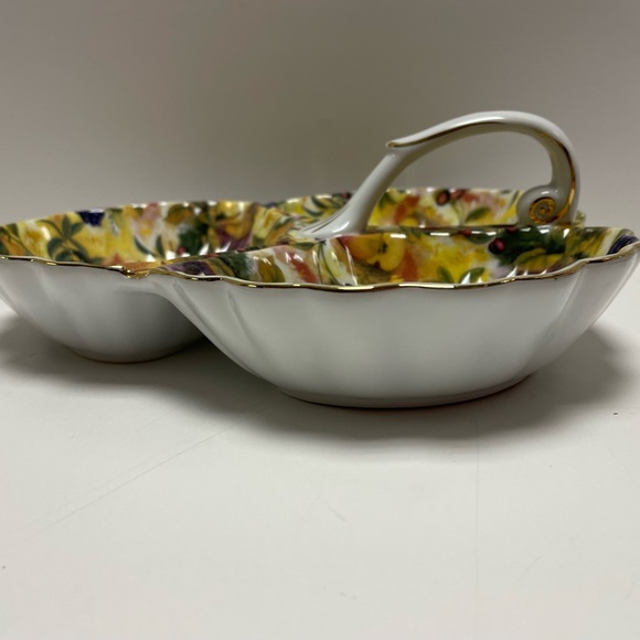 Vintage Royal Danube Divided Dish with Handle - Picture 5 of 14